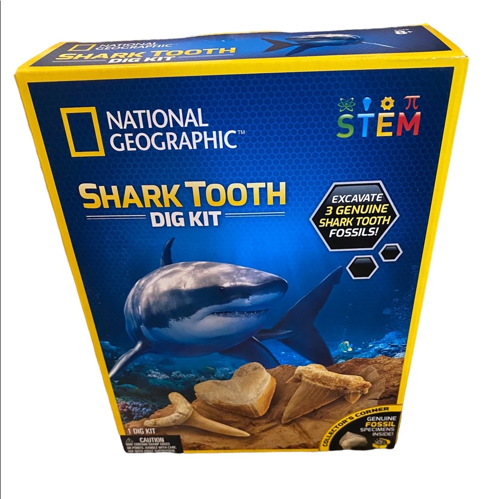 National Geographic Shark Tooth Dig Kit NEW